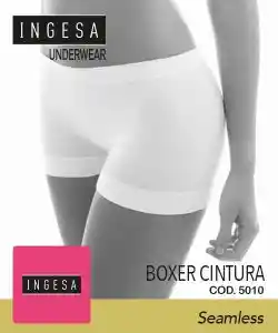 Boxer Microfibra Cintura Push Up S Blanco