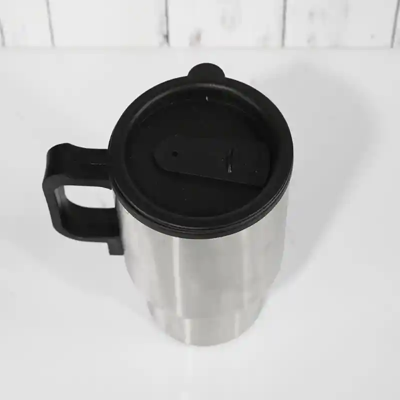 Vaso 480ml Térmico Para Auto Acero Tazon Mug 12v Eléctrico