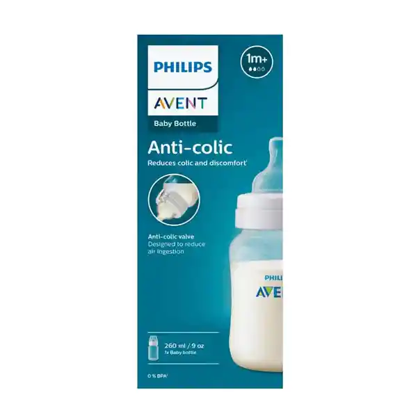 Mamadera Anticolic 260ml Desde 1mes+ Avent