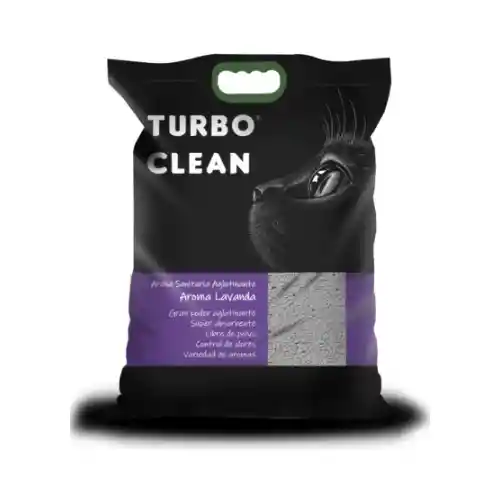 Arena Para Gatos Turbo Clean Aroma Lavanda 4kg