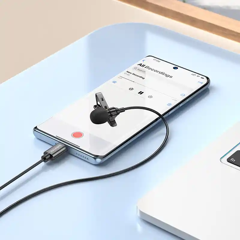 Micrófono Lavalier Borofone Bfk11 Usb-c 2m