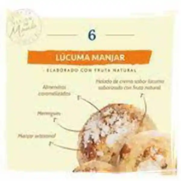 Lucuma Manjar - 1/4 De Kilo De Helado