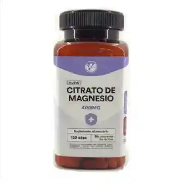 Citrato De Magnesio 400mg 120 Cápsulas Natural Farm