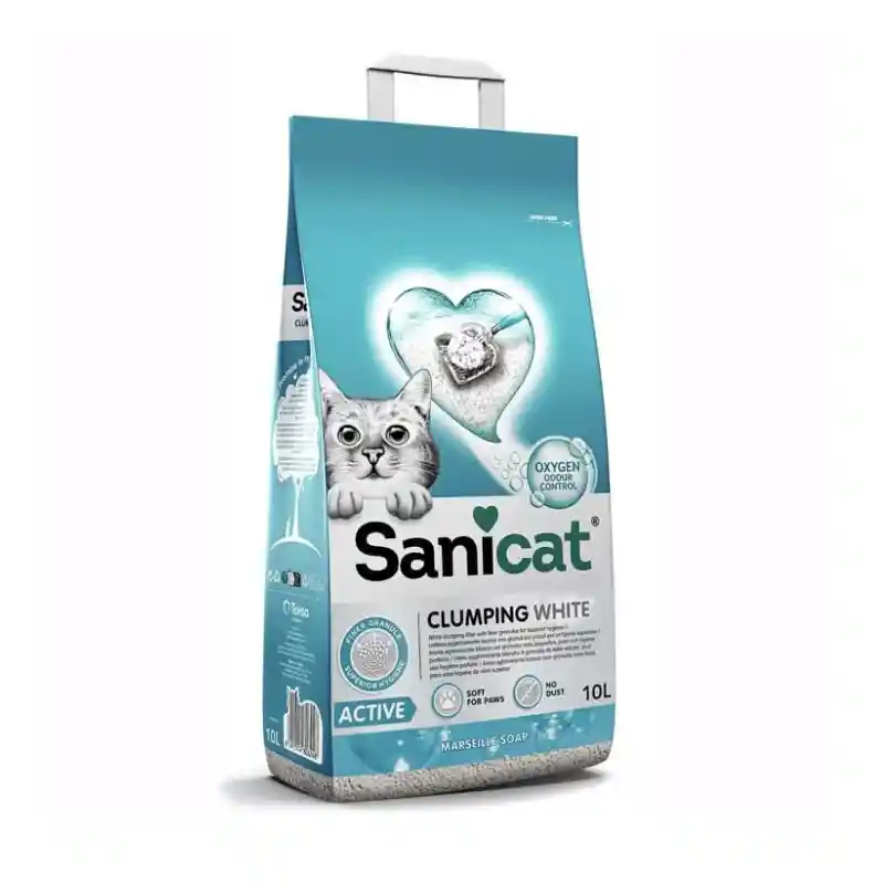 Sanicat Clumping White Active 8,5 Kg