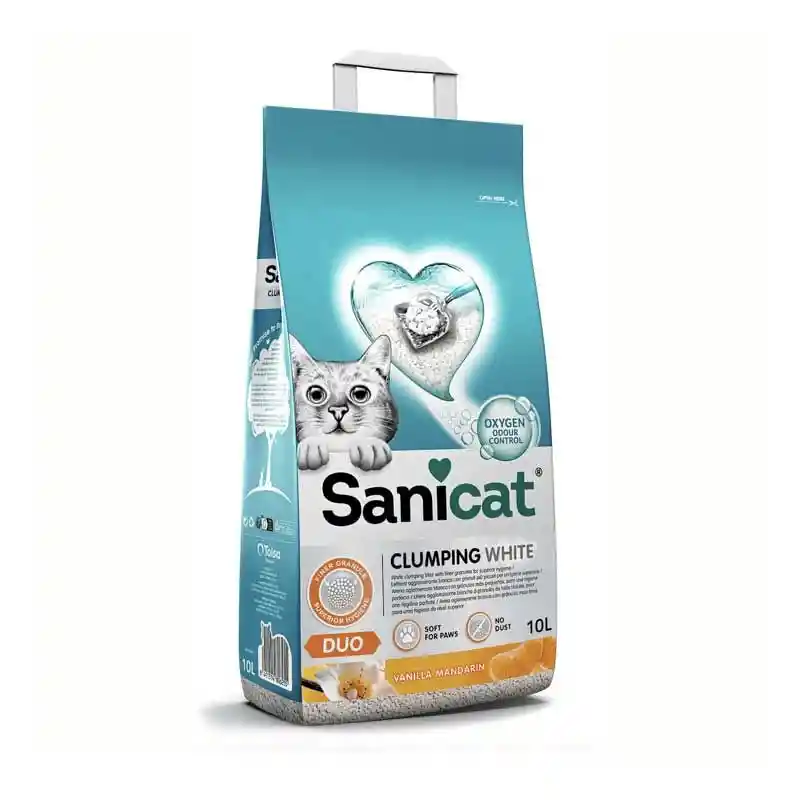 Sanicat Clumping White Duo 8,5 Kg