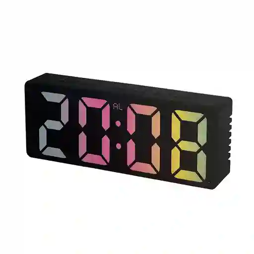 Reloj Despertador Digital Multicolor