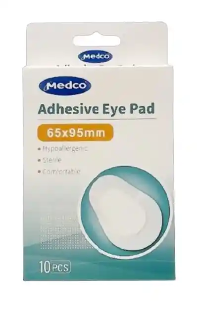 Parche Ocular Estéril Adulto 6,5cmx9,5cm - Caja 10 Pcs