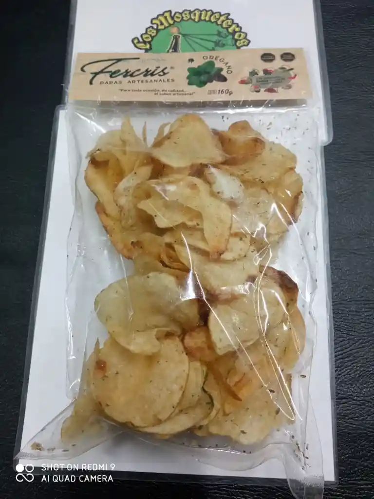 Papas Fritas Artesanales Sin Gluten Orégano 160g