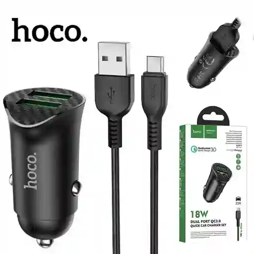 Kit De Carga De Auto Micro Hoco Z39 Negro