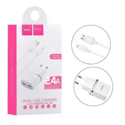 Kit De Carga Usb-iphone Hoco C12 Doble Usb Carga Rapida