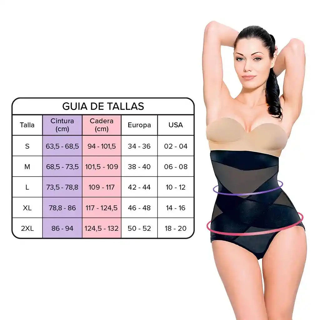Faja Modeladora Vc Compression Shaper Black -biege Tl