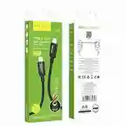 Cable Carga X89 Hoco Usb- Iphone 1 Mts Carga Rapida 2.4amp Negro Cable Trenzado