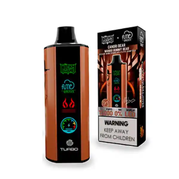 Vape Fume Nicky Jam 15.000 Puff 0% Nic Cangri Bear (mango, Gummy Bear)