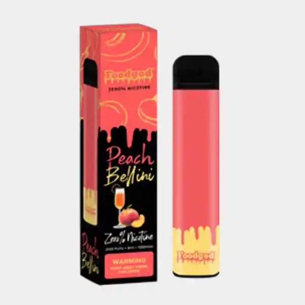 Vape Foodgod Peach Bellini 0% Nic 2400 Puffs