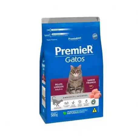 Premier Gatos Adultos Pelo Largo Pollo 1.5kg