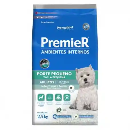 Premier Ambientes Internos Adultos Pollo Y Salmón 2.5kg