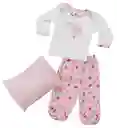 Baby Mink Pijamink Glow Rosado (pijama Y Almohada) Brilla