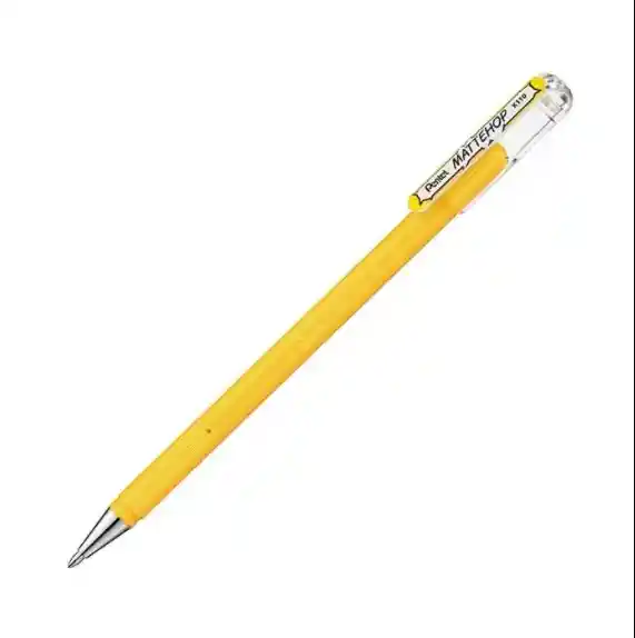 Bolígrafo Mattehop 1.0mm Amarillo Pentel