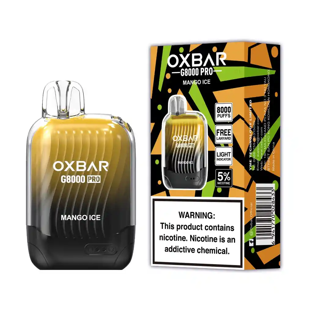 Oxbar 8000 Puff (mango Ice)