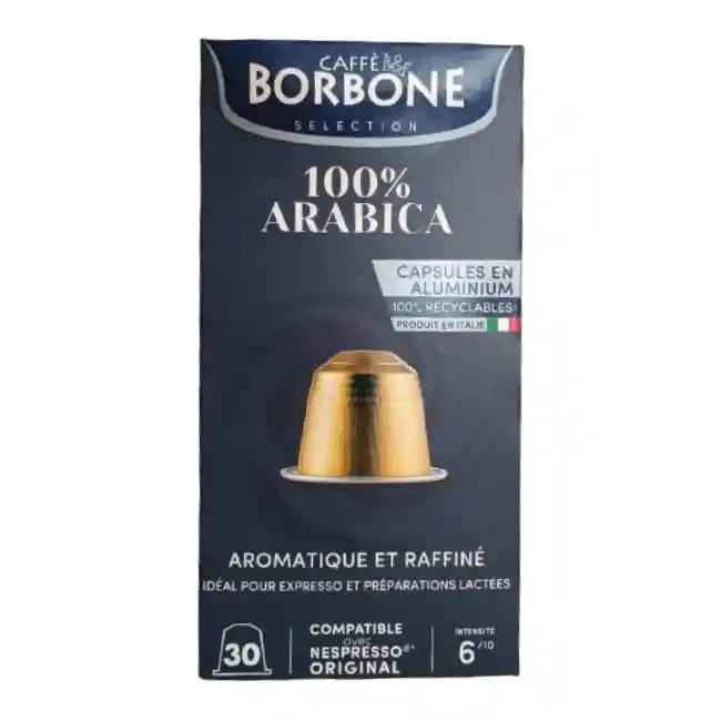 Café Borbone 100% Arábica 30 Cápsulas Compatibles Nespresso®