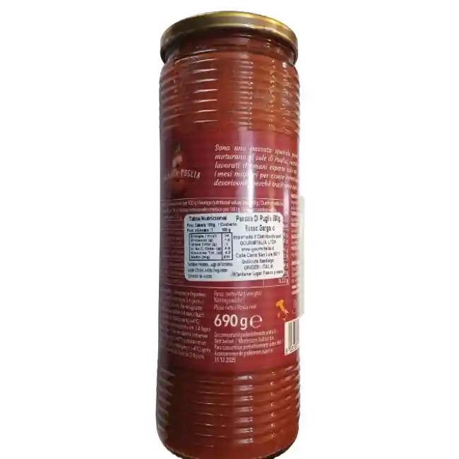 Rosso Gargano - Passata Di Puglia - 690 Gr