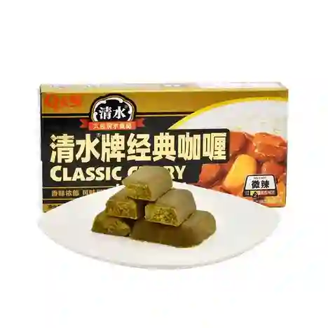 Cubos De Curry Originales Clásicos Picante Medio Qingshui 100g