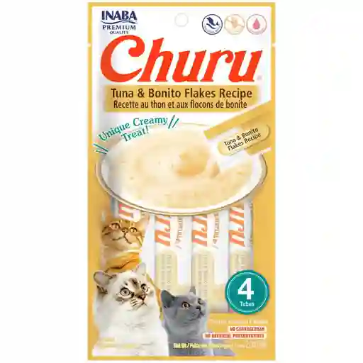 Snack Gato Churu Atun Con Hojuelas De Bonito 56gr