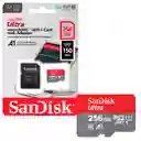 Tarjeta De Memoria Microsd Sandisk 256gb Adaptador 150mb