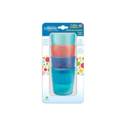 Pack 4 Vasos Para Niños Pequeños Drbrowns 18m+