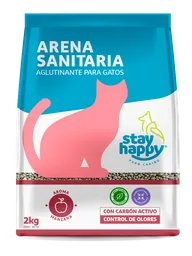 Arena Aglutinante Stay Happy Manzana 4kg