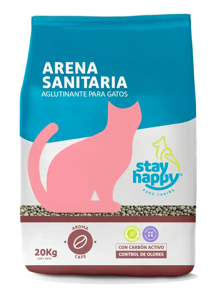 Arena Aglutinante Stay Happy Cafe 4kg