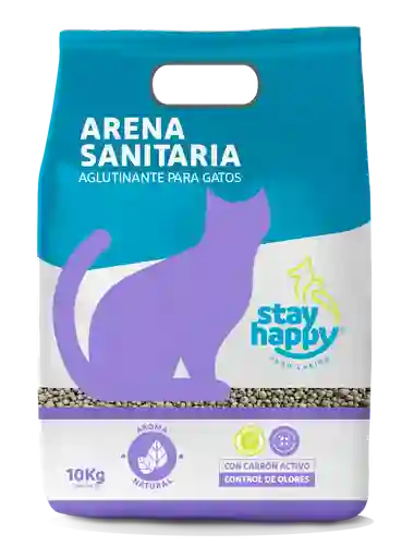 Arena Aglutinante Stay Happy Sin Aromas 10kg