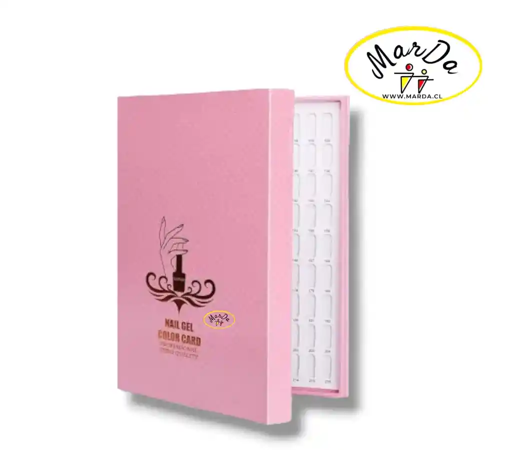 Libro Rosado Mostrario Exhibidor De Esmaltes + 120 Tips