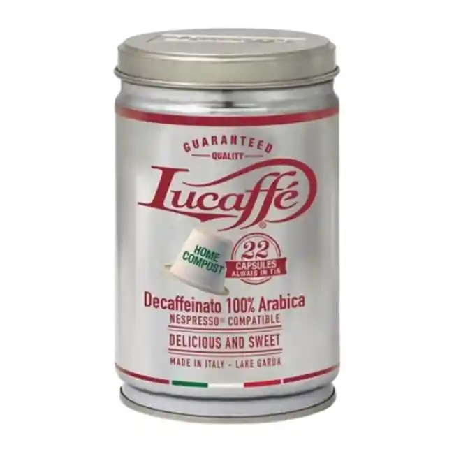 Lucaffe 22 Cápsulas Café Descafeinado Para Nespresso