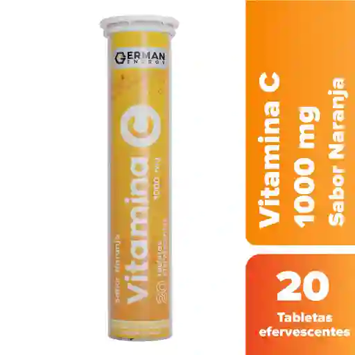 Vitamina C Naranja 1000mg Tabletas Efervescentes X 20