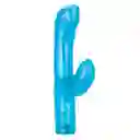 Vibrador G Kiss Con Estimulador De Clítoris Azul