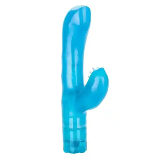 Vibrador G Kiss Con Estimulador De Clítoris Azul