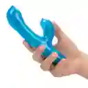 Vibrador G Kiss Con Estimulador De Clítoris Azul