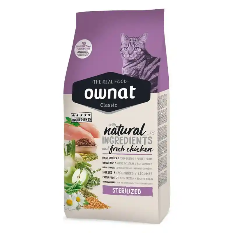 Ownat Gato Classic Esterilizado 4 Kg