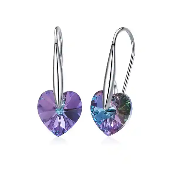 Aros Hook Purp Plata Italiana