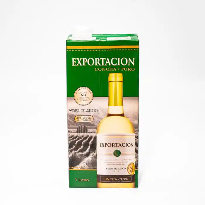 Vino Exportación Blanco Tetra 1 Lt