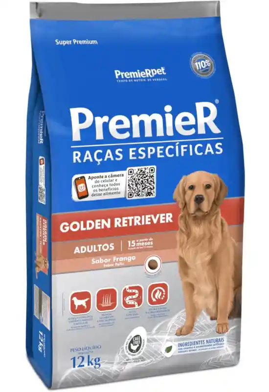 Premier Canino Adulto Golden Retriever Sabor Pollo 12kg