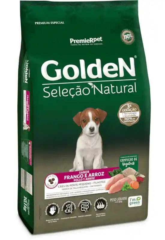 Golden Canino Cachorros Razas Pequeñas Sabor Pollo Y Arroz 3kg