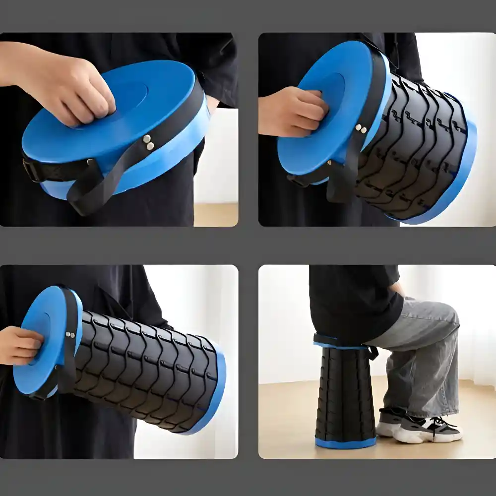 Silla Portátil Telescópico Banqueta Camping