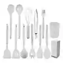 Utensilios De Cocina - Set 11 Utensilios Antiadherentes Gris