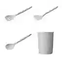 Utensilios De Cocina - Set 11 Utensilios Antiadherentes Gris