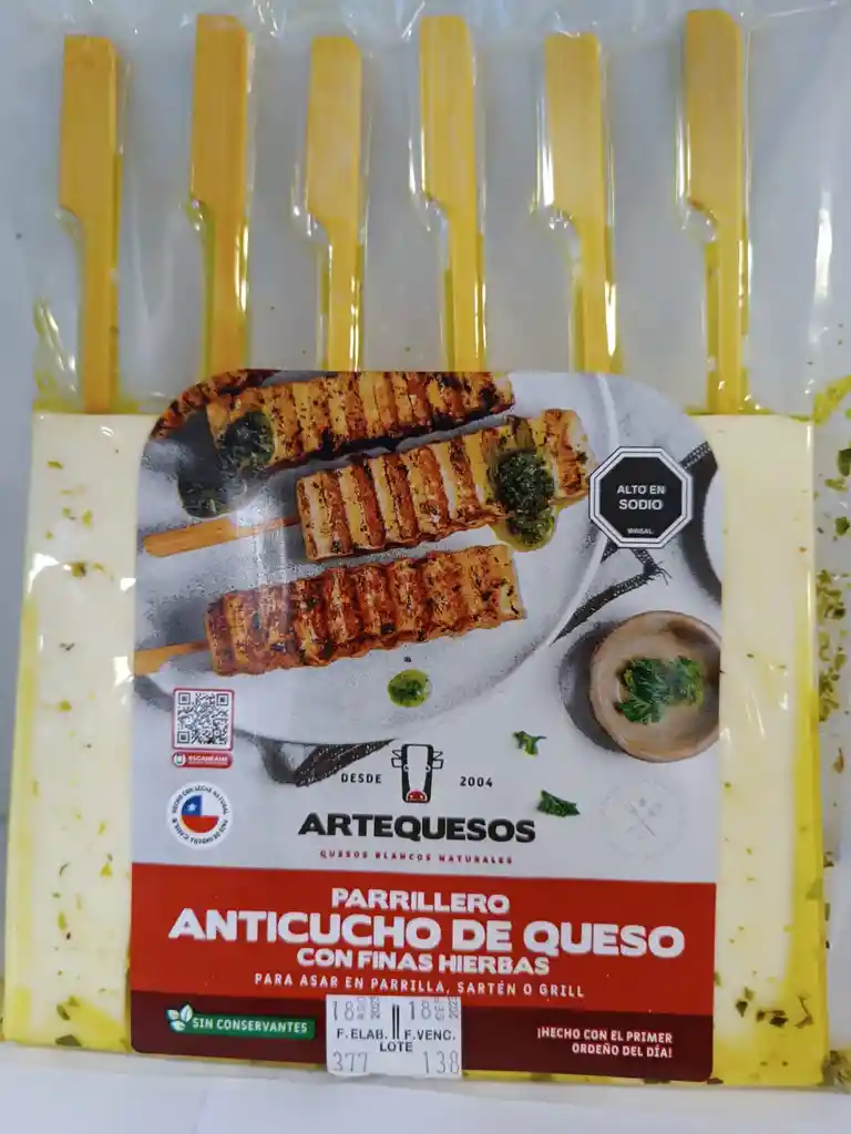 Brocheta Queso Parrillero