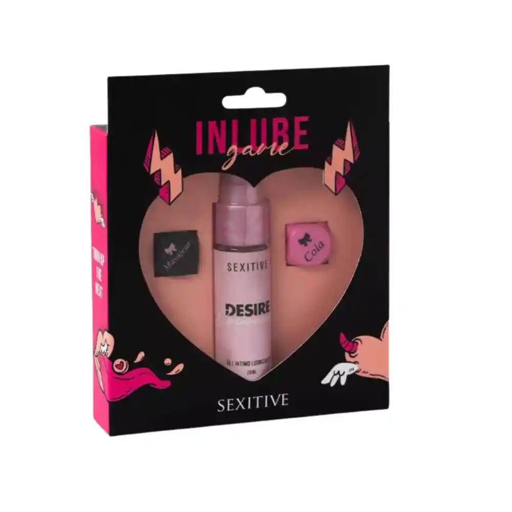 Kit De Regalo Dados + Lubricante Intimo Inlube Game