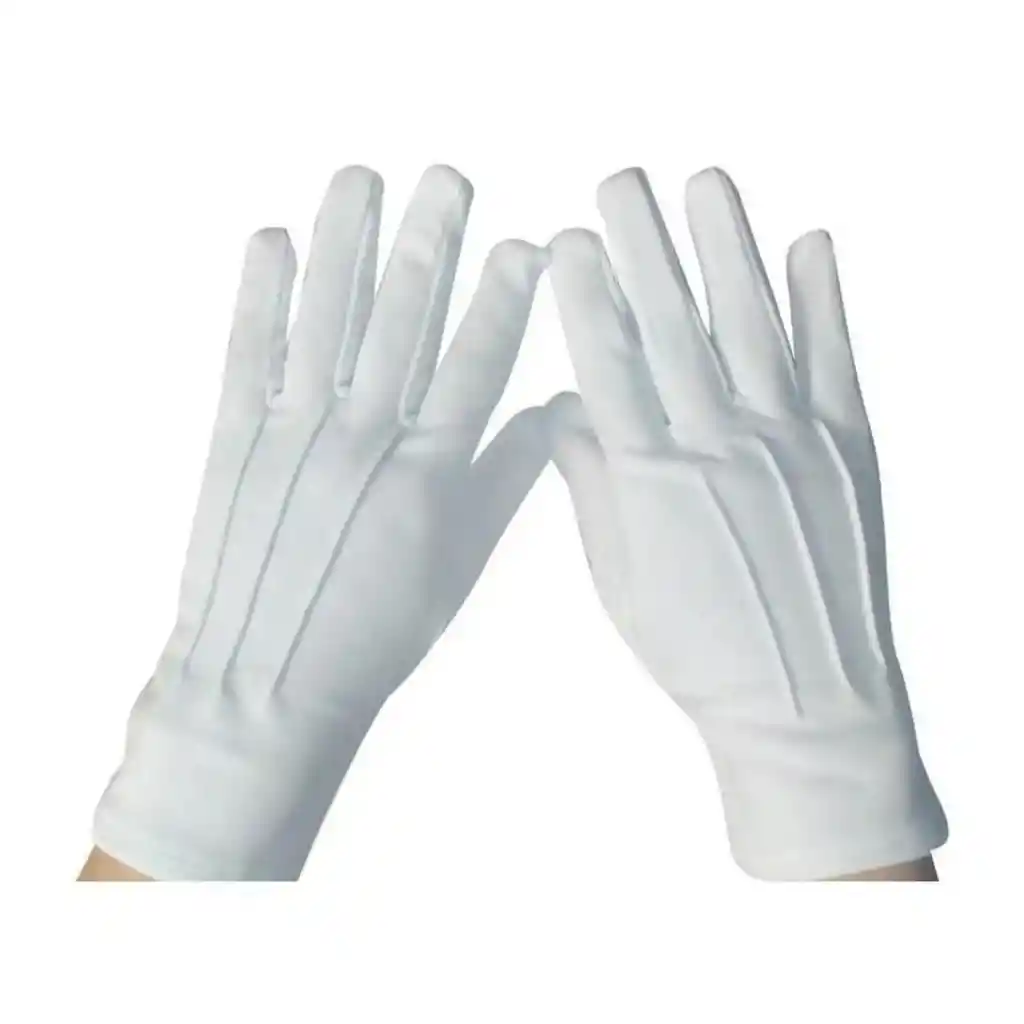 Guantes Blancos Formal Algodón Guardia Honor