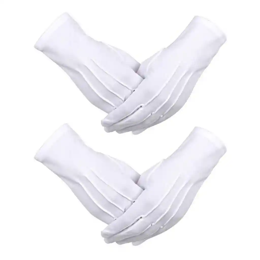 Guantes Blancos Formal Algodón Guardia Honor